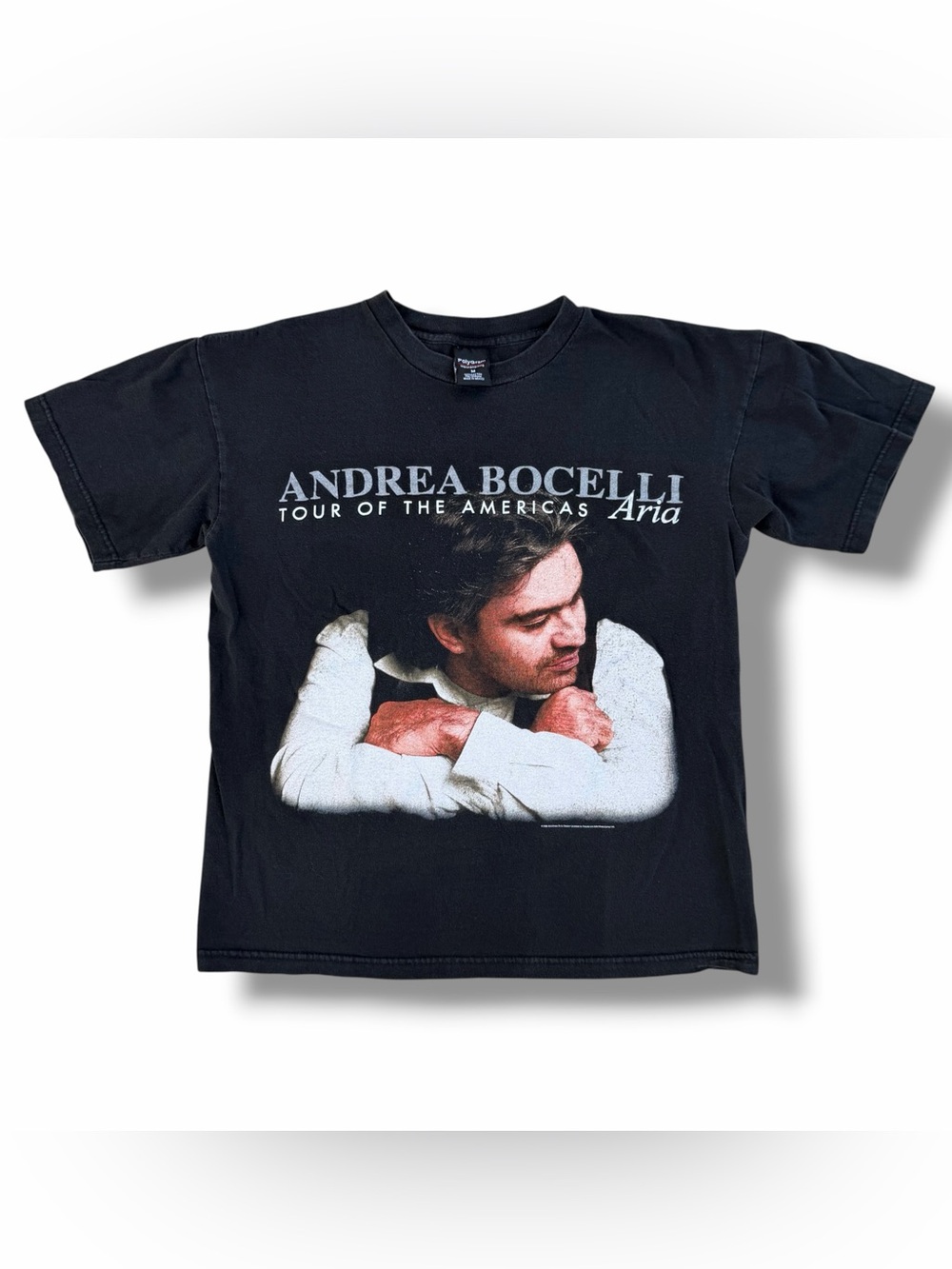 Vintage 1998 Andrea Bocelli Aria Tour of the Americas T-Shirt Polygram Medium